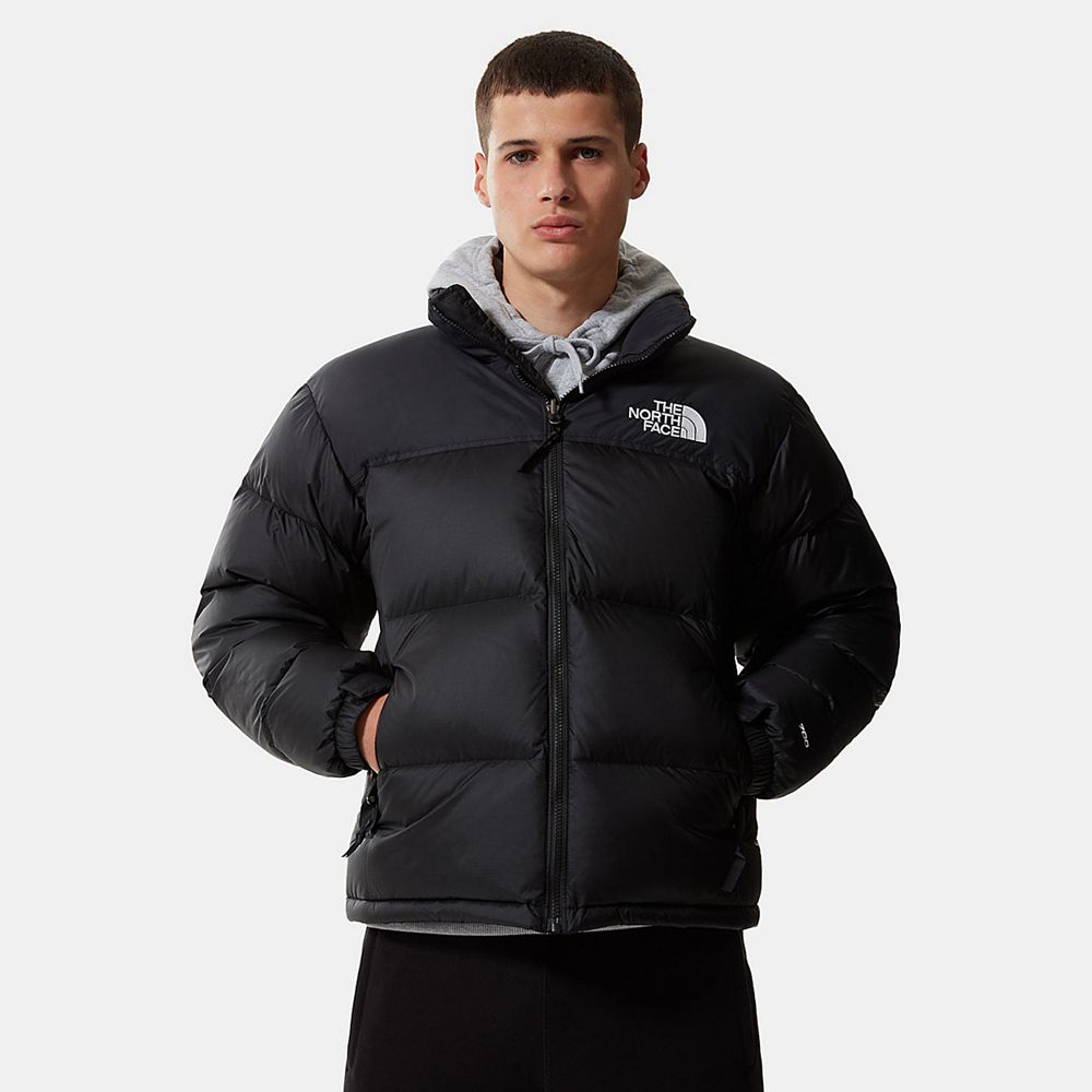 The North Face Nuptse Jacket Mens Australia - The North Face 1996 Retro Packable Black (WCT-905276)